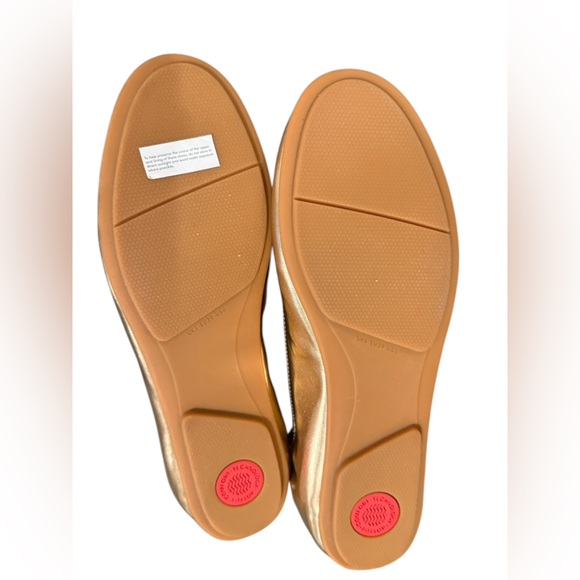 Fitflop Rose Gold Allegro Ballet Flat NWOB Size 8 - Picture 4 of 8